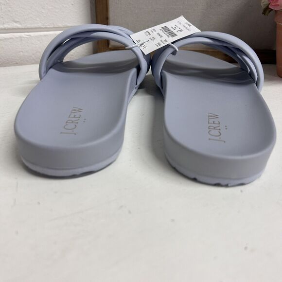 J Crew Women's Size 10 Blue Criss Cross Slides Slip On Sandals New With TAGS - Picture 5 of 8
